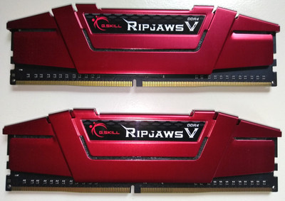 G.Skill Ripjaws V 16GB DDR4 3200 MHz CL14 RAM Arbeitsspeicher rot 100% MemTest