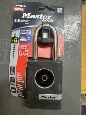 Master Lock Bluetooth Smart Padlock 4401DLH All-Weather Outdoor Keyless NEW