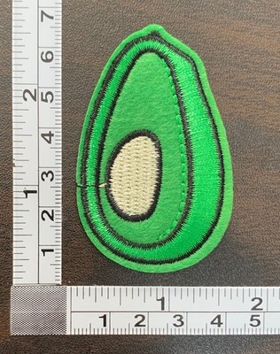 Avocado Embroidered Iron On Patch