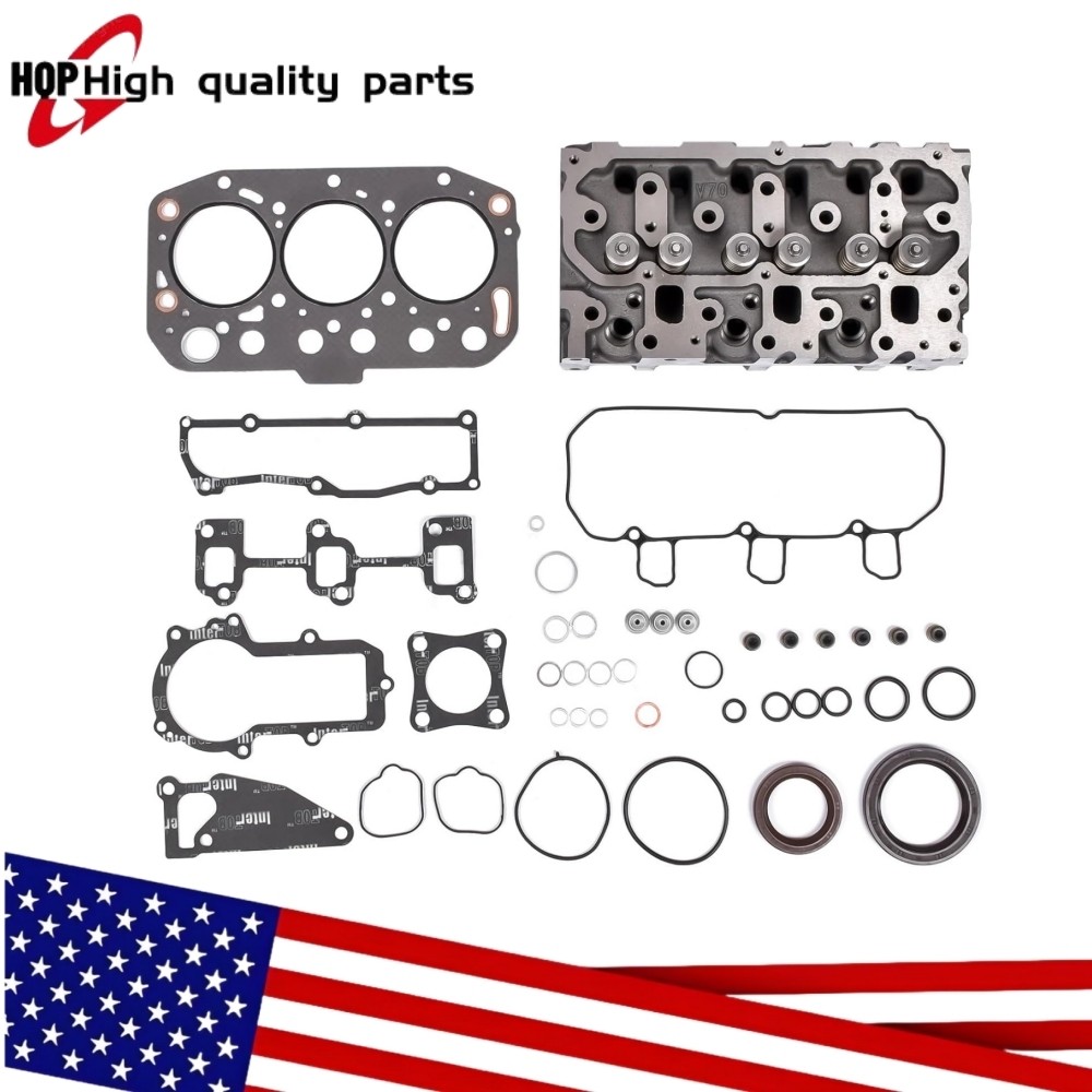 3TNV70 cylinder head+Full Gasket Kit for Yanmar Engine John Deere Gator XUV 850D