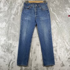 Vintage Levis 501 Jeans Mens 32x32 fits 30x31 Made in USA Dark Wash 90s Button
