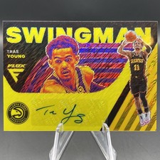 2020-21 Panini Flux - Swing Man Signatures Trae Young Gold Prizm Auto /10