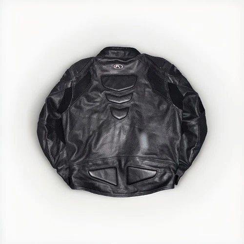 Fieldsheer Mens Perforated Leather Motorcycle Jacket Black Size 52 image 9