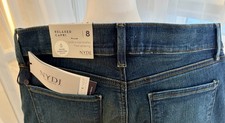 NYDJ Marilyn Relaxed Capri Jeans Lift Tuck Technology Size 8 Blue NWT