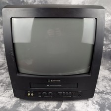 Emerson EWC1302 CRT TV/VCR Combo Retro Gaming VHS Player Does Not Work No Remote