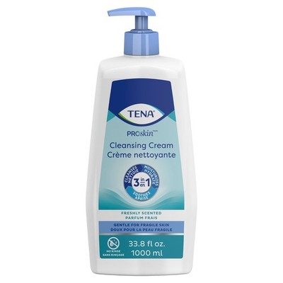 MCK TENA Rinse-Free Body Wash ProSkin Cleansing Cream 33.8 oz