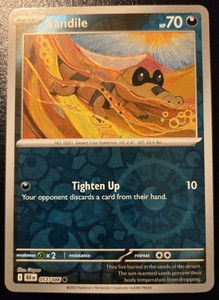 Sandile 057/086 Reverse Holo Common Scarlet & Violet: Black Bolt Pokemon TCG