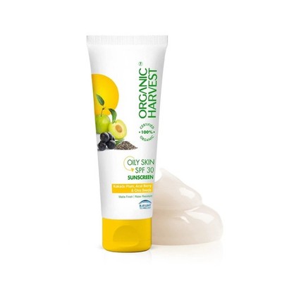 Organic Harvest Oily Skin Spf 30 Sunscreen For Hydrates Skin 100gm