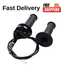 Riyitauto 7/8" 22mm Twist Throttle Grips  36" Cable Set for 50-125cc Pit Bike