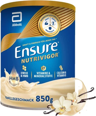 Ensure NutriVigor Vanille Nahrungsergänzungsshake Protein 27 Vitamine C D 850g - Bild 1 von 4