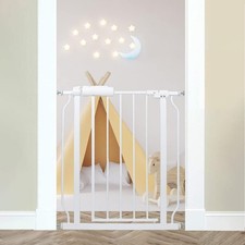 24-29 Inch Narrow Baby Gate, Pressure Mounted No Drilling Dog Gate for Stairs