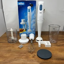Braun Multiquick High Speed Hand Blender w/Chopper Whisk Beaker MR430HC