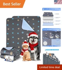 Durable 24''x36'' Reusable Dog Training Mats - Ideal for Indoor & Travel Use