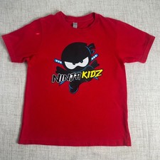 Ninja Kidz Kids Red Graphic T Shirt Youth S 6...