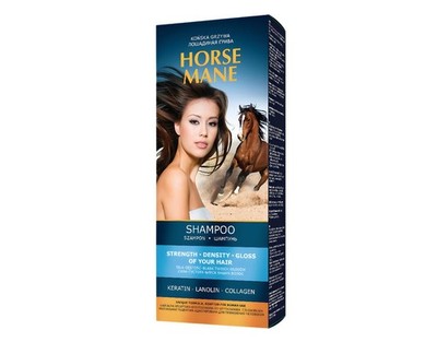 Shampoo Horse Mane Haarshampoo Keratin Lanolin Collagen Klettenwurzelöl 350 ml