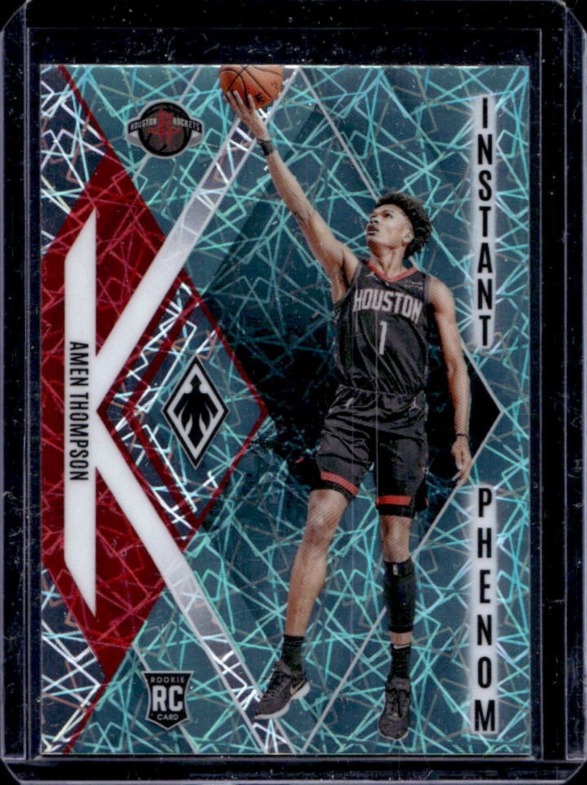 2023-24 Phoenix Amen Thompson Instant Phenom RC Teal Lazer #22 Rockets
