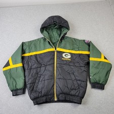 Green Bay Packers Pro Player Reversible Jacket Boys XL 18/20 VTG 90s Puffer