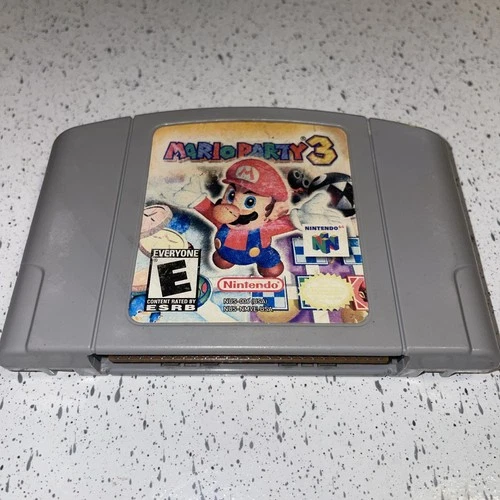 Mario Party 3 Nintendo 64 N64 Authentic Game Cartridge Tested & Working
