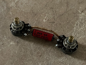 1953 set Fender 250k guitar bass pots Esquire Precision Telecaster