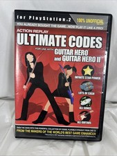 PS2 Action Replay Ultimate Codes Guitar Hero I & II (Playstation 2, 2006)