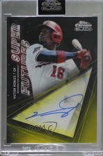 2020 Topps Chrome Black Super Futures Gold Refractor 4/50 Victor Robles Auto 2ct