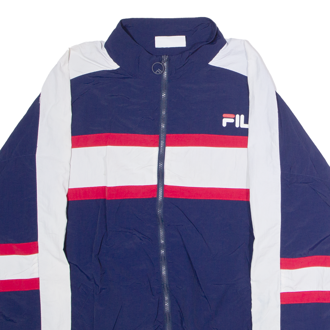 FILA Giacca a vento uomo blu nylon colorblock XL