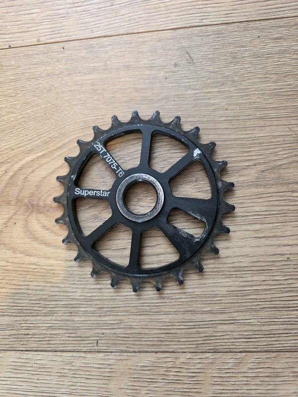 Superstar Bmx Chainring Black 25t Sprocket