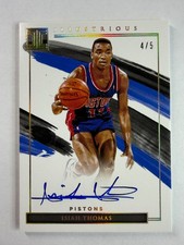 2020-21 Panini Impeccable Isiah Thomas Gold Illustrious Autographs Auto /5