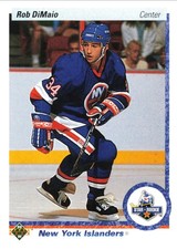 Rob DiMaio 1990-91 Upper Deck #225 New York Islanders RC Hockey