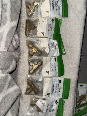 Anderson Barrows - P/N: A-114 - 3/8  - All Tube Tee with Inserts - LOT OF (6)