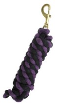 10 ft Horse Halter Cotton Lead Rope Heavy Duty 3/4 Diameter Brass Snap 60520CH