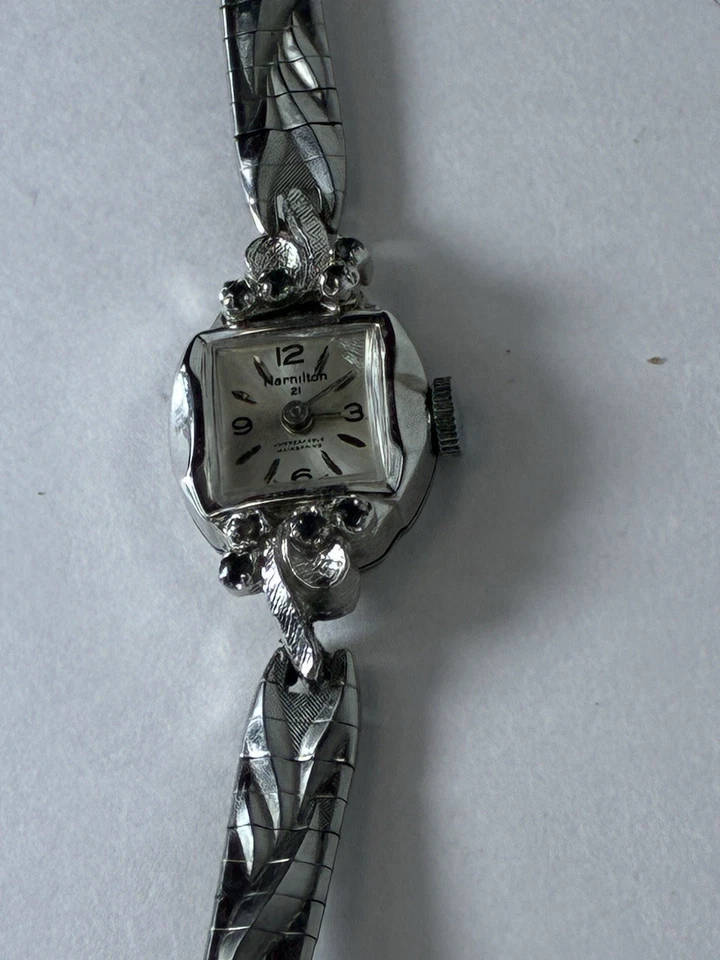 Reloj Hamilton vintage señora bisel manual funciona. En muy buen estado Foto 2 de 4