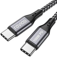 Raviad Usb C Auf Usb C Kabel 1M, 100W Usb C Kabel Pd Schnellladekabel Nylon Usb