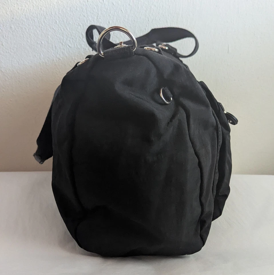 Kipling Purse Shoulder Bag Tote Nylon Travel Kipling Black 13" X 9" Live Light - Image 2 of 4