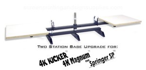 Silk Screen Printing Press UPGRADE 2 STATION BASE - MAGNUM, KICKER, SPRINGER SP | eBay