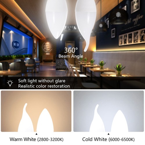 5W Dimmable E14 E12 B15 LED Chandelier Candle Light 220V 240V Bulb White Lamp AU - Picture 4 of 14