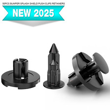 50 x Protector contra salpicaduras de parachoques capó motor clip de empuje tornillo remache para Nissan Toyota