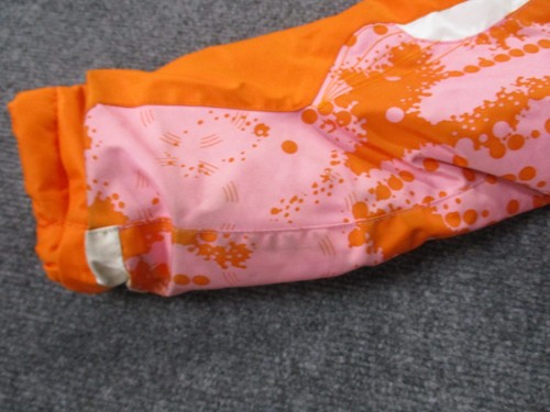 Spyder Jacket Girls 4 Pink Orange Hooded Full Zip Outdoors Hiking Coat Youth - Picture 12 of 18