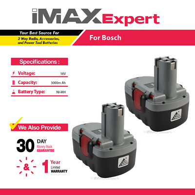 Joiry Batería De 18 V Para Bosch BAT025 BAT026