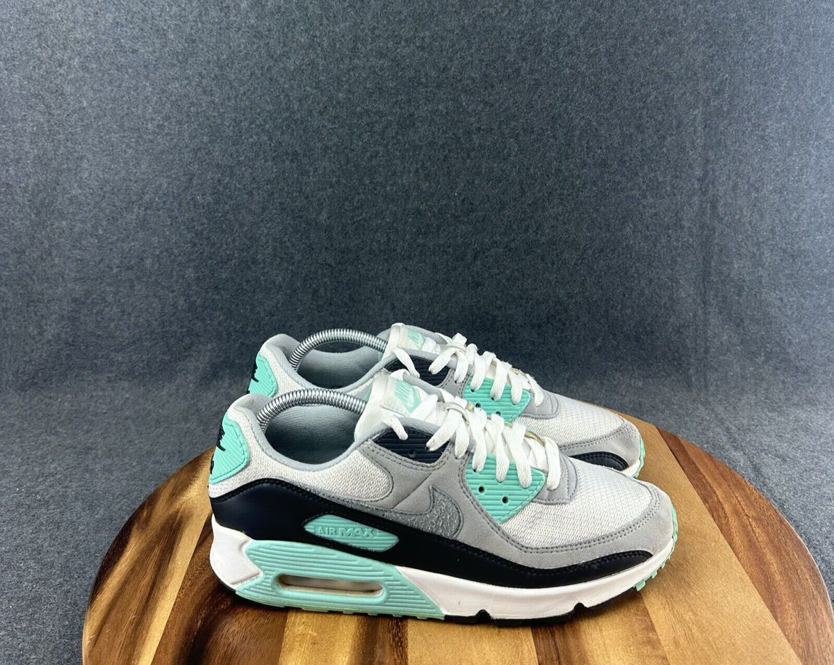 air max 90 trainers white white grey hyper turquoise