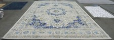 IVORY / BLUE 9' X 12' Stained Rug Reduced Price 1172566229 EVK220C-9