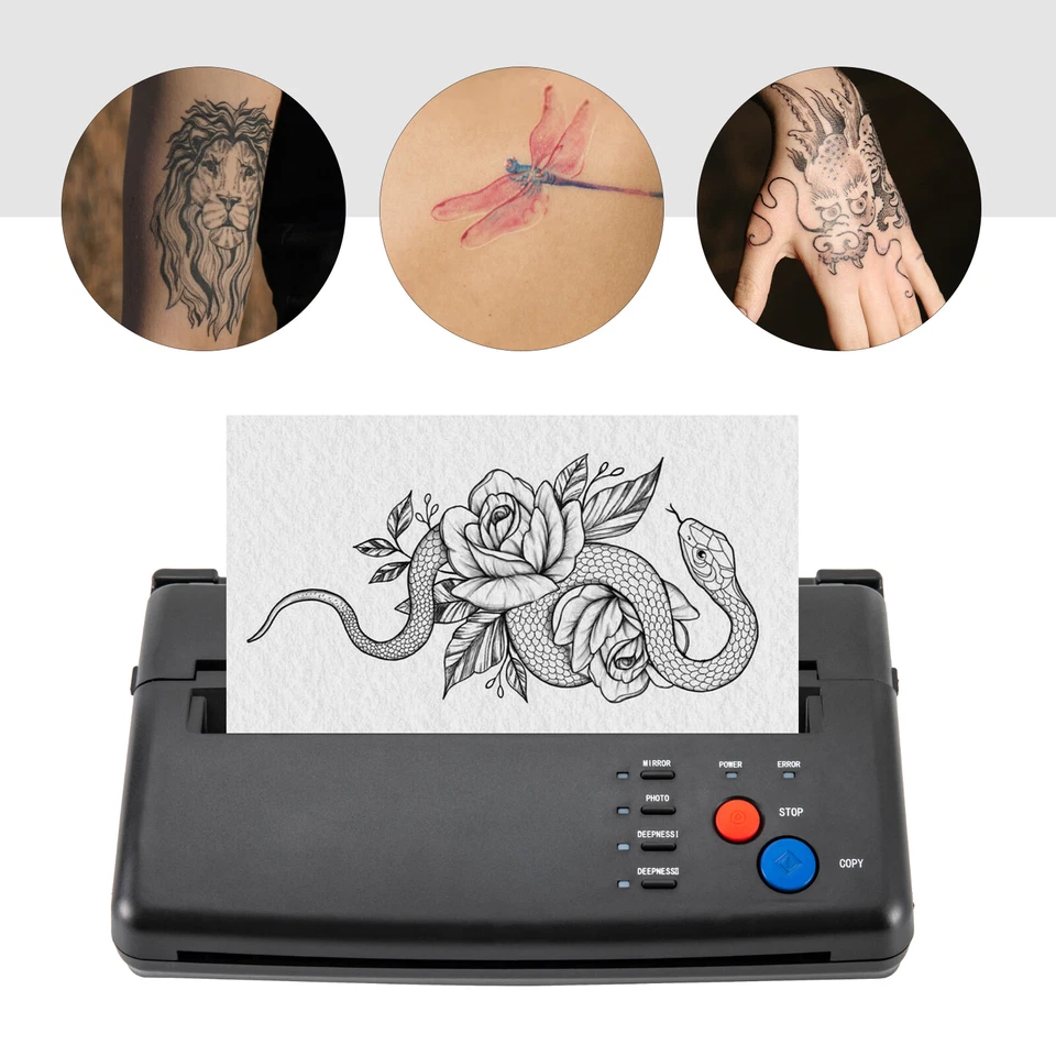Tattoo Transfer Stencil Copy Machine Stencil Thermal Copier Printer for A4 Paper - Image 2 of 4