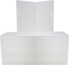  25 Clear Triple 3 DVD 3DVD Cases Boxes SLIM 14mm Wrap Around Sleeve DV3R14CLWT