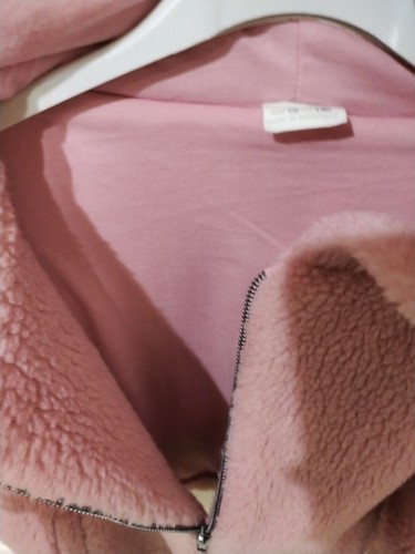 Giubbotto Giacca Bomber Pellicciotto Bambina Zara Rosa Cappuccio 10 anni - Foto 8 di 11