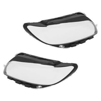 Pair Headlight Lens Cover For Lincoln MKZ 2017-2020 Headlight Clear Lens LH+RH