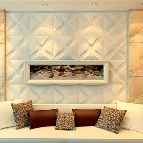 PVC 3D Wall panel Decorative Wall Ceiling Tiles Cladding NOT BAMBOO 50cmx50cm - Picture 10 of 126