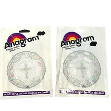 Vintage ANAGRAM 18" Mylar Balloon - A Christening Celebration