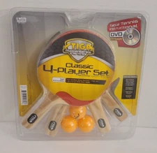Stiga MasterSeries 4Player Table Tennis Set w/ Instructional DVD SEALED NEW