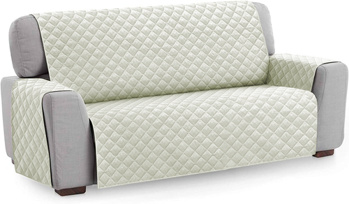 QUILTED SOFA COVERS Slipcover Reversible Pet Protector Settee 1/2/3 Seater Throw - Picture 11 of 69
