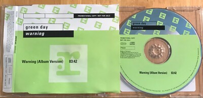 Green Day 'Warning'  CD Promo Demo Single 2000 Germany Reprise Records PR02261
